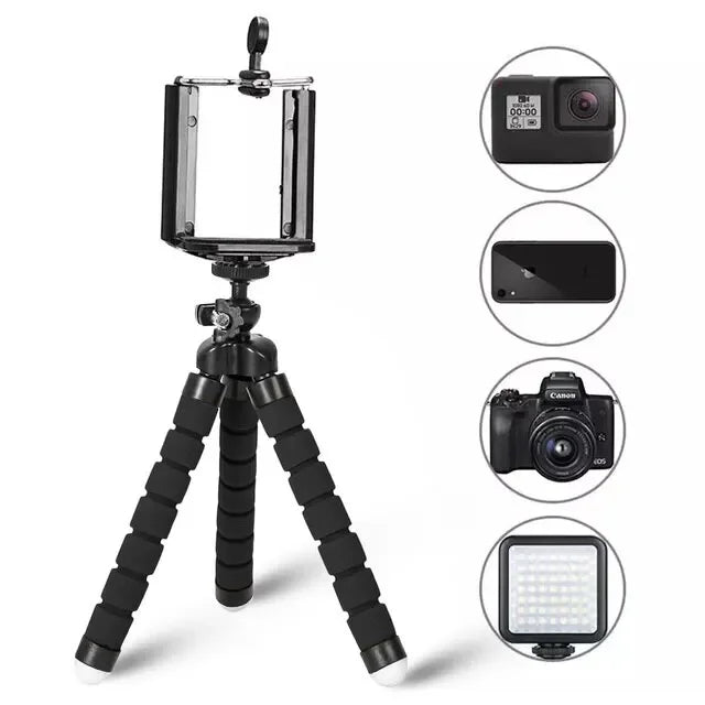Portable Mini Tripod For Phone Monopod Selfie Stick For Smartphone Mobile With Holder Clip Tripode Octopus Action Camera Stand