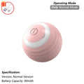 iLMH Cat Interactive Ball Toy Automatic Rolling Ball Faux Tail Rechargeable Smart Pet Electric Toy Pet Training Imitate Mouse