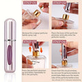 1/4Pcs 5ml Perfume Atomizer Portable Liquid Container for Cosmetics Traveling Mini Aluminum Spray Empty Refillable Bottle