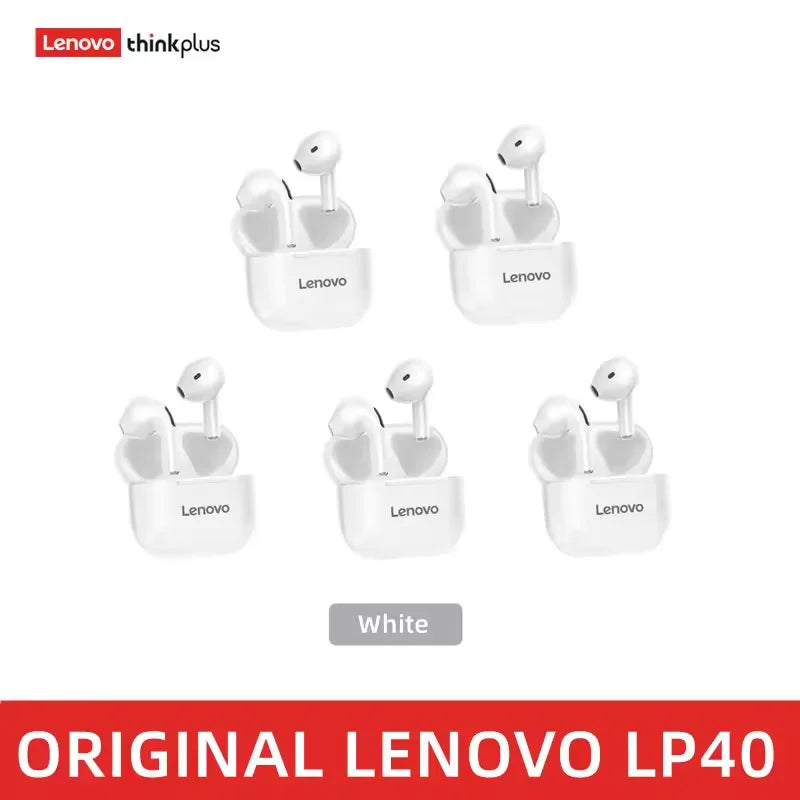 Lenovo LP40 Pro TWS Bluetooth 5.1 Quick Connect Earphones Ergonomic Design Headphones Powerful Transmission Speed Headset
